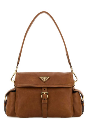 Camel nappa leather Prada Explore shoulder bag PRADA (1BD394VNOO2DX8)