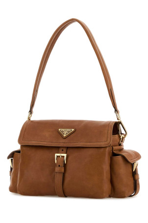 Camel nappa leather Prada Explore shoulder bag PRADA (1BD394VNOO2DX8)