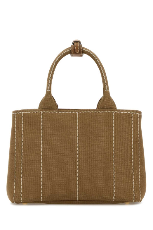 Camel canvas handbag PRADA (1BG464V8OK2CYA)