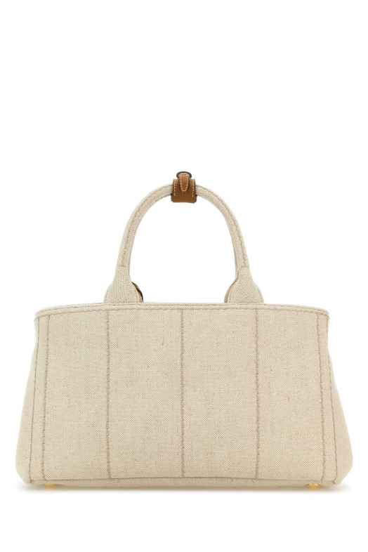 Sand canvas shopping bag PRADA (1BG554V8OK2CX9)