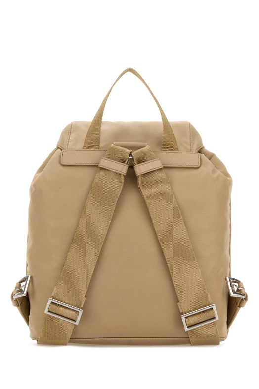 Beige Re-nylon small backpack PRADA (1BZ677RV44)