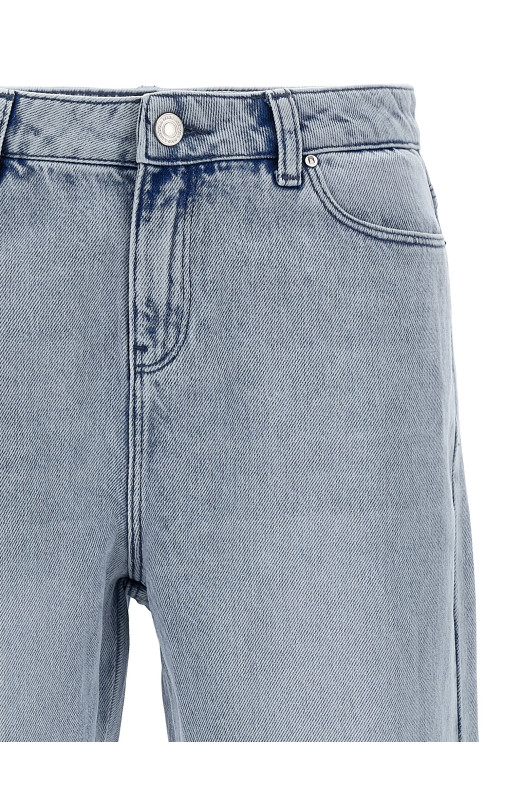 Rhinestone fringed jeans Light Blue Rhinestone fringed jeans Light Blue