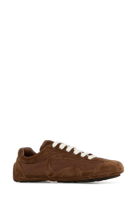 Brown suede and Re-Nylon Montecarlo Re-Edition 2005 sneakers PRADA (1E247OFD010D7C)