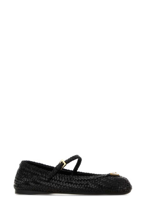Black leather ballerinas Black PRADA (1F368OF005034)