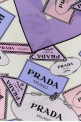 Printed twill foulard PRADA (1FF0012DGY)