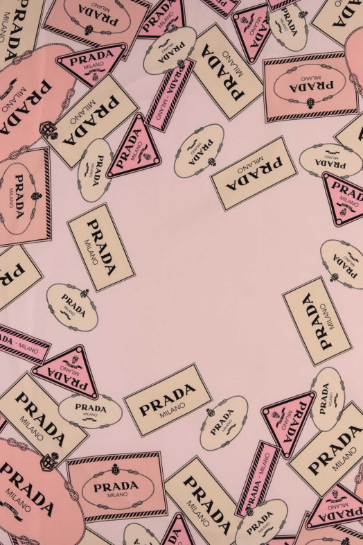 Printed twill foulard PRADA (1FF0012DGY)