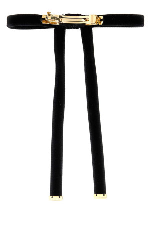 Black velvet hair clip Black PRADA (1IF257068)