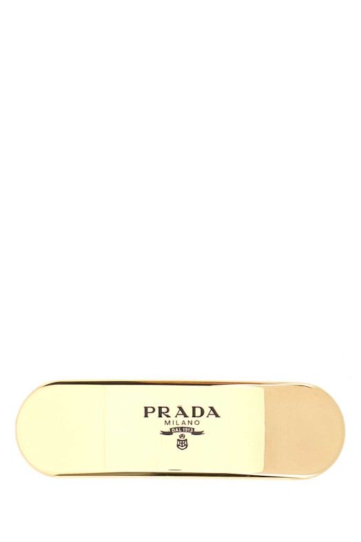 Gold metal hair clip PRADA (1IF2672CK7)