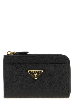 Black leather wallet Black PRADA (1PP122QHH)