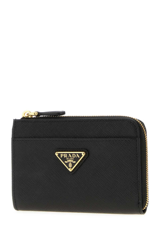 Black leather wallet Black PRADA (1PP122QHH)