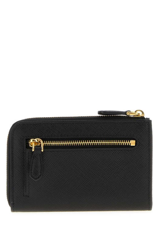 Black leather wallet Black PRADA (1PP122QHH)