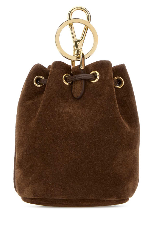 Chocolate suede pouch PRADA (1TT2562HIN)