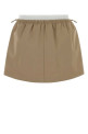 Beige cotton mini skirt ALEXANDER WANG (1WC1265382)