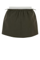 Olive green cotton mini skirt ALEXANDER WANG (1WC1265382)