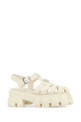 Ivory rubber sandals PRADA (1X853MFDD553LKK)