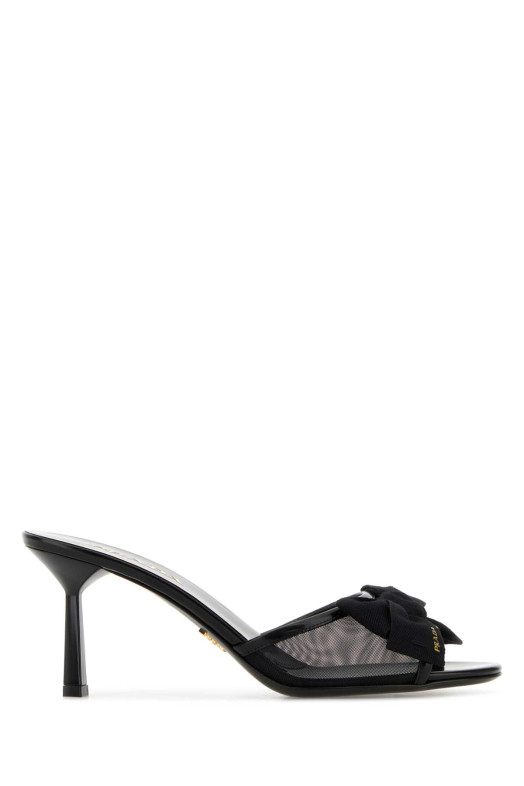 Black mesh mules Black PRADA (1XX789F07577T)