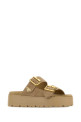 Beige suede slippers PRADA (1XZ788F045054)