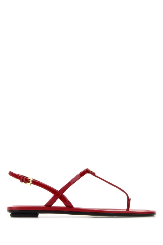 Red leather thong sandals PRADA (1Y395OF005069)