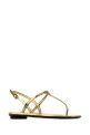 Gold leather thong sandals PRADA (1Y395OF0053AU1)