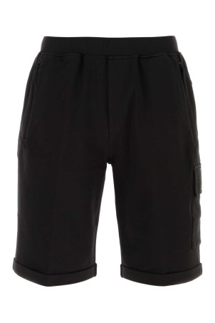 Black stretch cotto bermuda shorts Black C.P. COMPANY (20CLSB012A006452W)