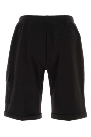 Black stretch cotto bermuda shorts Black C.P. COMPANY (20CLSB012A006452W)