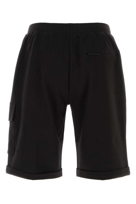 Black stretch cotto bermuda shorts Black C.P. COMPANY (20CLSB012A006452W)