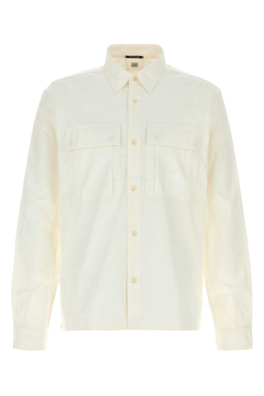 Ivory poplin shirt White C.P. COMPANY (20CLSH024A006472A)