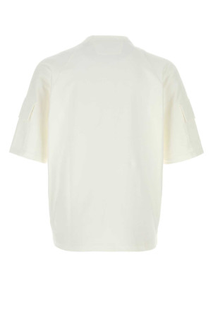 White stretch cotton t-shirt White C.P. COMPANY (20CLSS030A006452W)