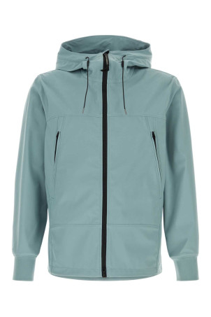 Light blue stretch polyester jacket C.P. COMPANY (20CMOW728A005968A)