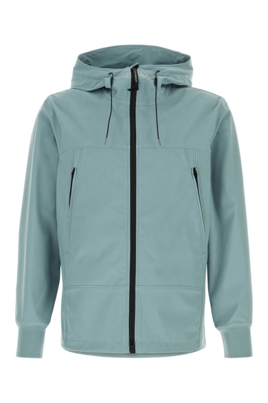 Light blue stretch polyester jacket C.P. COMPANY (20CMOW728A005968A)