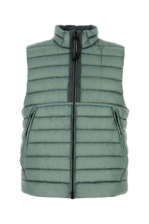 Green nylon down jacket C.P. COMPANY (20CMVE703A110416A)