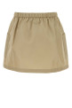 Beige Re-Nylon mini skirt PRADA (21H028SOOO1WQ8)