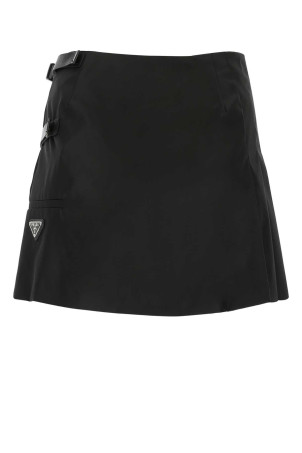 Black nylon mini skirt Black PRADA (21H868S2011WQ8)
