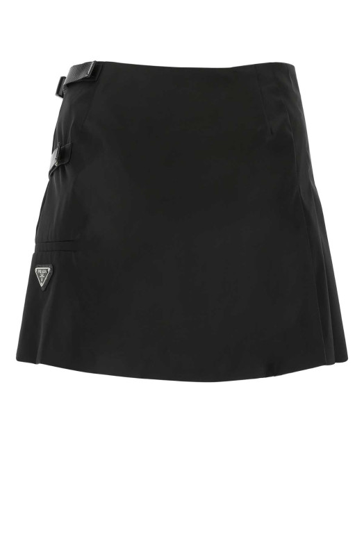Black nylon mini skirt Black PRADA (21H868S2011WQ8)