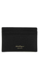 Black leather Gancini card holder Black SALVATORE FERRAGAMO (220007742164)