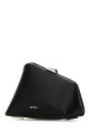 Black leather Midnight clutch White THE ATTICO (231WAH00040LBT019AA)