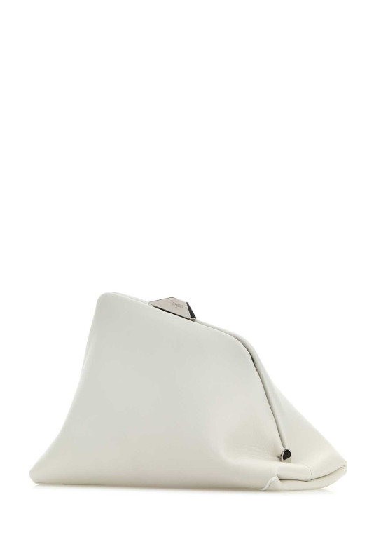 White nappa leather Day Off clutch THE ATTICO (246WAH00049LBT001AA)