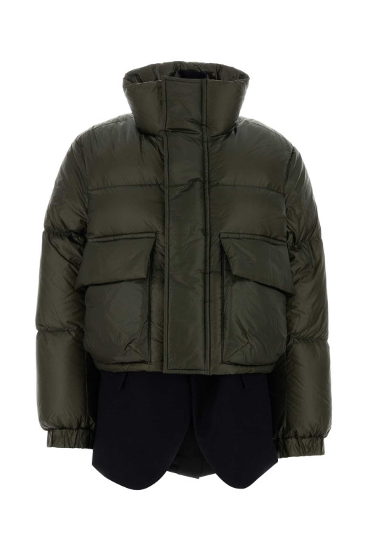 Olive green nylon down jacket SACAI (2508242)
