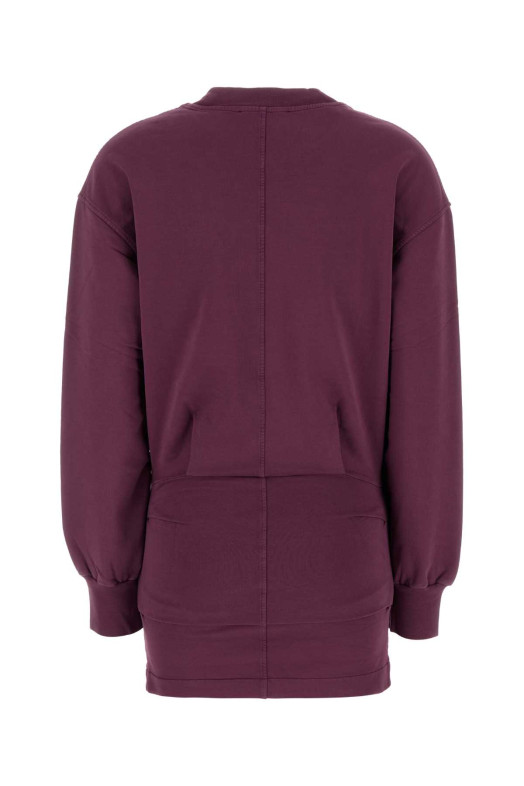 Plum stretch cotton mini dress THE ATTICO (251WCA00393JJF006AA)