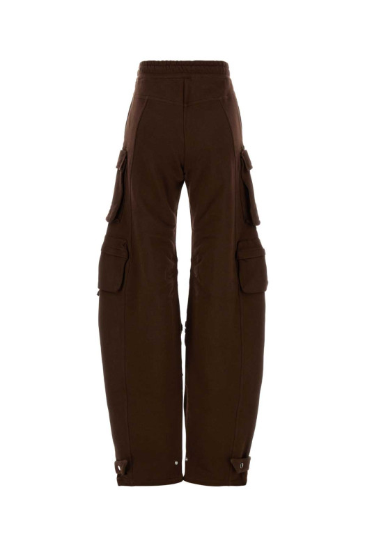 Brown cotton joggers THE ATTICO (251WCP00260JJF007AA)