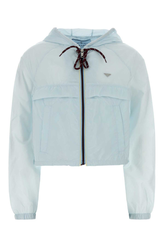 Pastel light-blue Re-Nylon windbreaker PRADA (292267SWMO1WQ9)