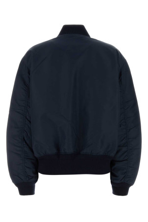 Dark blue twill bomber jacket Blue PRADA (29X265SWMO16IC)