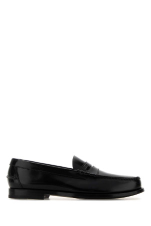 Black leather loafers Black PRADA (2DA132FX000055)