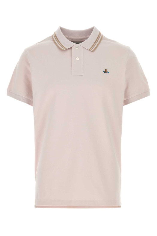 Powder pink piquet polo shirt VIVIENNE WESTWOOD (2H01000UJ00AU)
