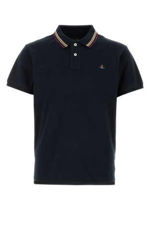 Midnight blue piquet polo shirt VIVIENNE WESTWOOD (2H01000UJ00AU)