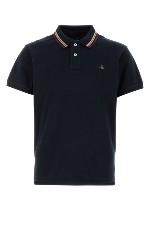 Midnight blue piquet polo shirt VIVIENNE WESTWOOD (2H01000UJ00AU)