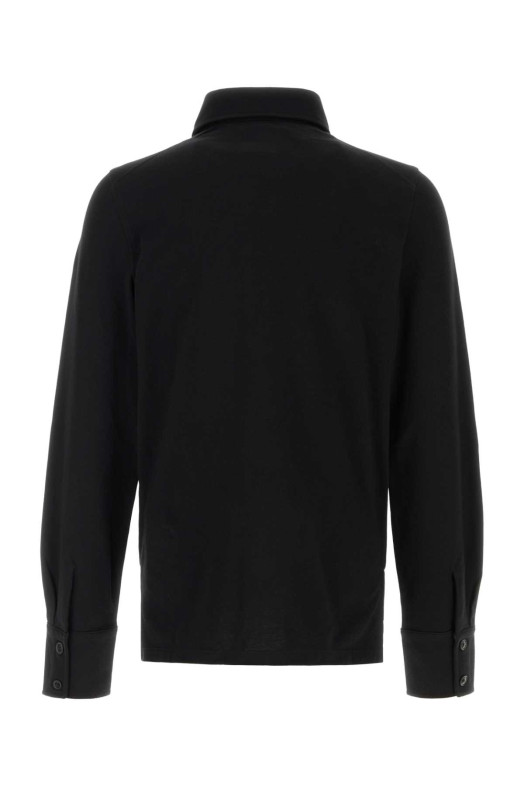 Black piquet polo shirt VIVIENNE WESTWOOD (2H01000WJ00AU)