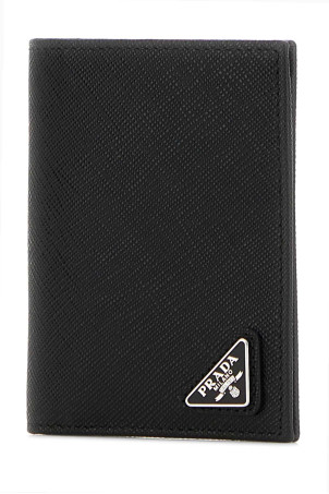 Black leather card holder Black PRADA (2MC048QHH)