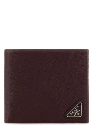 Burgundy leather wallet PRADA (2MO513QHH)