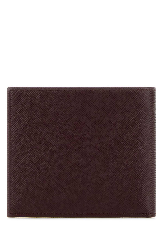 Burgundy leather wallet PRADA (2MO513QHH)